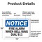 Signmission Fire Alarm When Bell Rings Dial 911 OSHA Notice Sign, Plastic, 14in W x 10in L, 2PK OS-2PACK-NS-P-1014-L-12550 - alternate 4